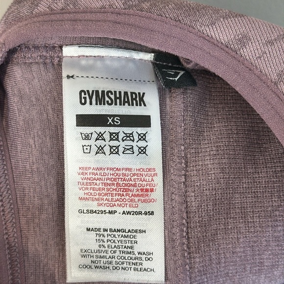 Gymshark Adapt Purple Animal Print Seamless Sports Bra Size XS - Picture 10 of 12
